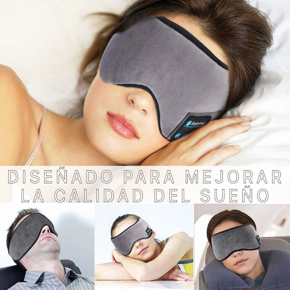 Antifaz con audífonos para dormir mejor 😴